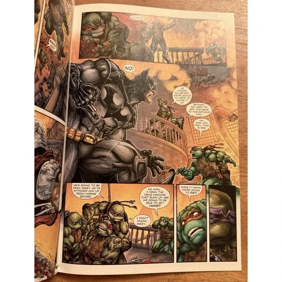 BATMAN TEENAGE MUTANT NINJA TURTLES # 3 VF/NM DC COMICS 2016 - Picture 10 of 10